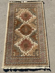 Cute Small Area Rug Or Runner In Warm Earth Tones With A Thick Pile