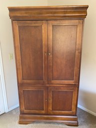 Beautiful, Solid Wood Entertainment Center Or Armoire With Adjustable Shelves, Hooker Furniture