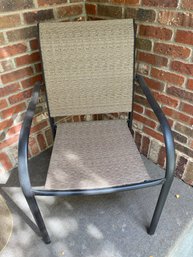 Metal And Mesh Patio Or Porch Chair