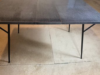 Very Cool Vintage Formica Dining Table With One Leaf And Metal Legs, Daystrom Furniture