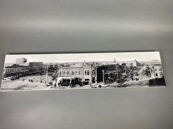 Signed And Dated Print On Canvas Of Downtown Fort Collins Circa 1904 By William Schneider