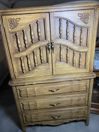 Beautiful Vintage Armoire By Dixie Furniture, Bedroom Storage