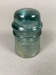 McLaughlin No 16 Vintage Green Glass Insulator