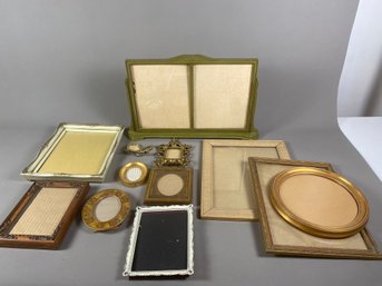 Large Lot Of Vintage And Contemporary Frames Of Various Shapes And Sizes