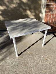 Small White Wood End Table, Plant Table Or Kid's Play Furniture