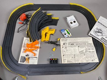 Vintage AFX Aurora Oval Racking Track Set With 2 Cars & Instructions By Jackie Stewart