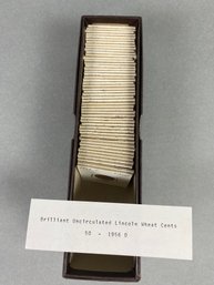 Lot Of Brilliant Uncirculated Lincoln Wheat Cents, 1956 D