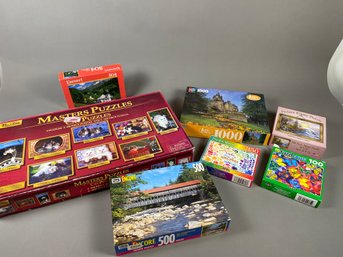 Large Variety Of Puzzles Including Cats, Butterflies, And Big Ben