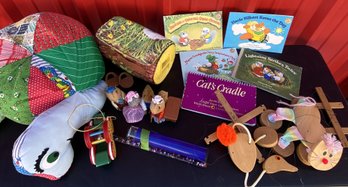 Cute Fisher Price Woodsey Squirrel Log, Squirrels & Adventure Books, Quilted Turtle, Puppets, Kaleidoscope