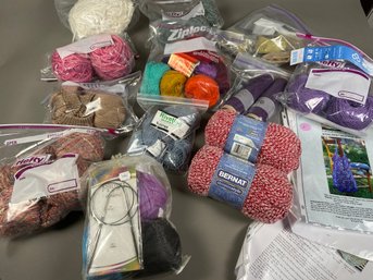 Huge Lot Of Mostly New High Quality Yarn- Knitting, Crocheting, Kollage, Bernat, Butterfly, Knitter's Pride