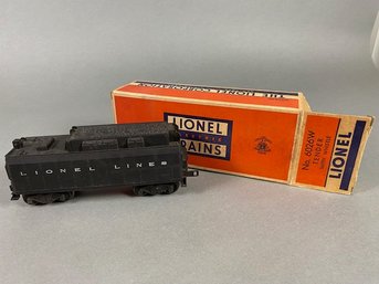 Vintage Lionel 6026W Train Tender With Whistle O Scale Original Box Postwar