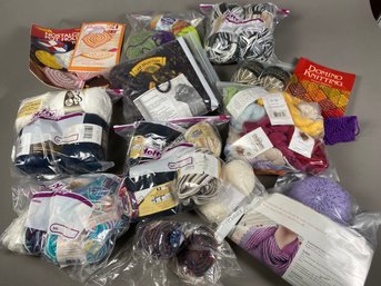 Huge Lot Of Mostly New High Quality Yarn- Knitting, Crocheting, Cascade UltraPima, Lion, Juniper Moon