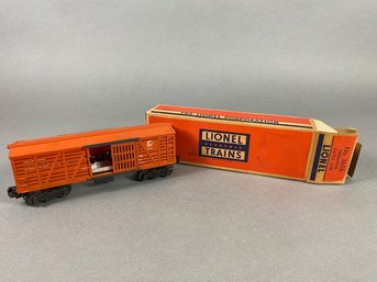 Vintage Lionel Train #3656 And #36567-34 Cows Cattle Sliding Door Car O Scale Original Box Postwar