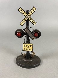 Vintage Lionel Train 423 Twin Light Crossing Flasher Louis Marx & Co O Scale Original Box Postwar