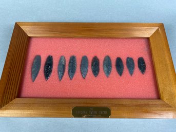 Authentic Native American Obsidian Arrowhead Collection, Paulina Creek Cache Lapine OR, 1961, A Unique Find