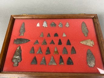 Authentic Native American Arrowhead & Spear Point Collection From Midwest U.S.