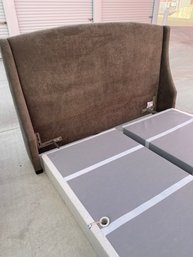 Gray, Velour Headboard, Frame And Bases Or Box Springs For A King-sized P6 2021Sleep Number Bed