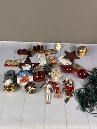 Great Lot Of Miscellaneous Christmas Ornaments And Christmas Lights- Some Brand New