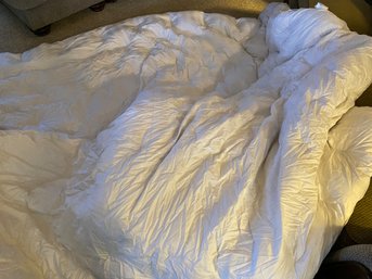 King Size White Goose Down Comforter Or Duvet By Pillowtex