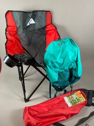 Ozark Mesh Low Profile Camp Chair And Lightweight REI Flash 18 Backpack Or Day Pack