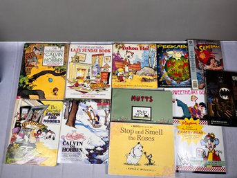 Wonderful Lot Of Children And Young Adult Comic-style Books Including Calvin And Hobbes And Superman