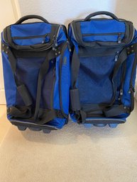 Pair Of Very Nice Samsonite Rolling Duffel Bags Suitcases, Travel Luggage