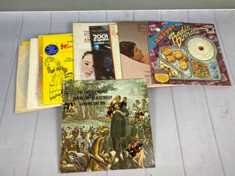 Vintage LPs Vinyl Record Albums From Motion Pictures, Comedies, & Theatrical Performances Including Camelot