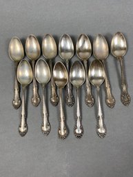 Twelve Sterling Silver Teaspoons By Gorham Silver In The English Gadroon Pattern, 376 Grams