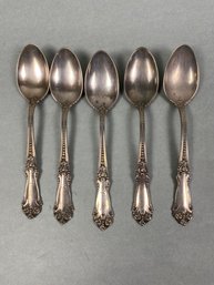 Five Sterling Silver Teaspoons By Reed & Barton Silver, 85 Grams