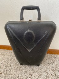 Very Cool, Vintage Black Bowling Ball Case With Brunswick Bowling Ball & Shoes