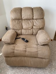 Medlift Brand Lift Chair With Light Brown Upholstery