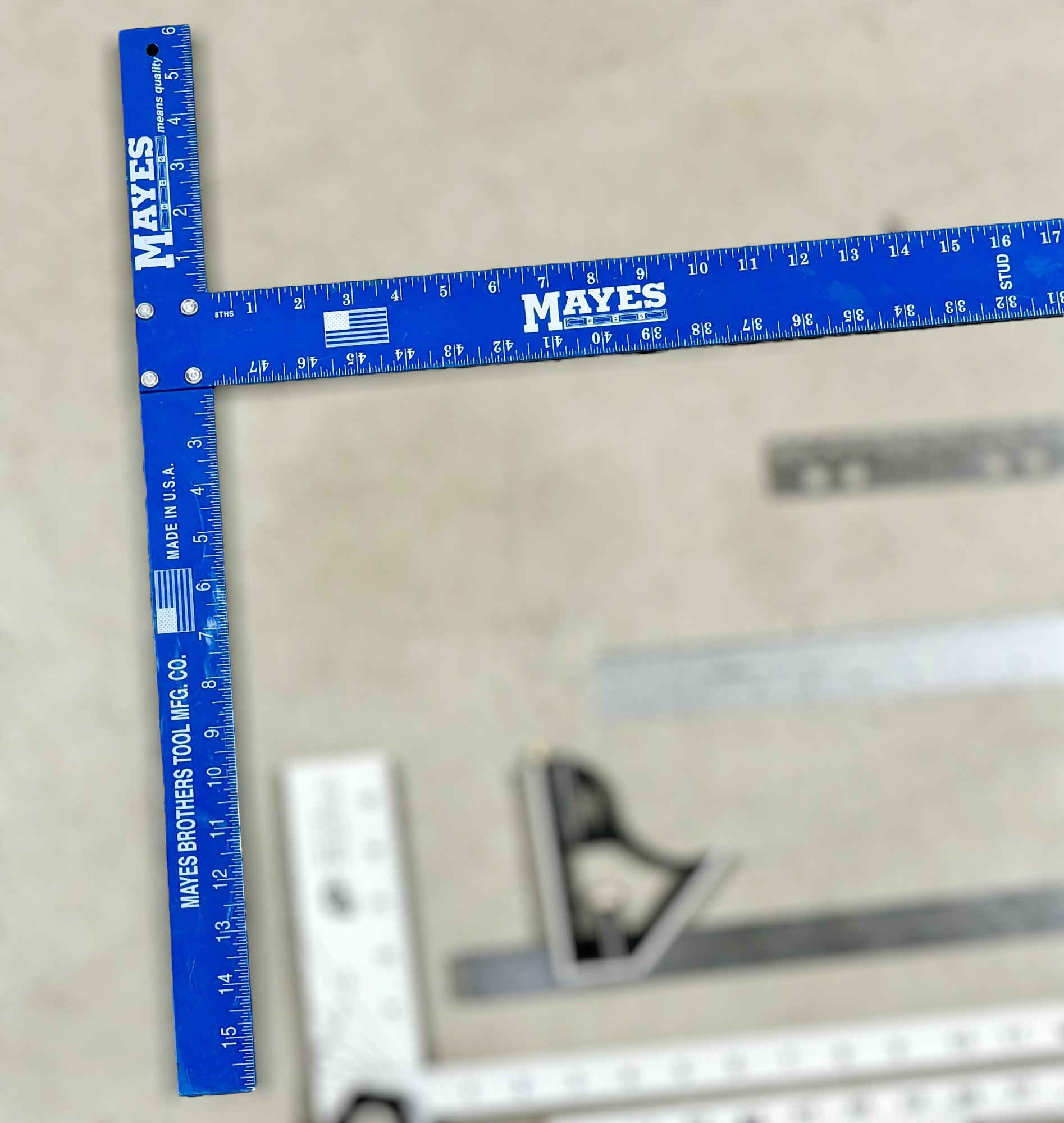 Assortment Of Rulers W/ Drywall T-squares, Right-angle Ruler, L Ruler ...