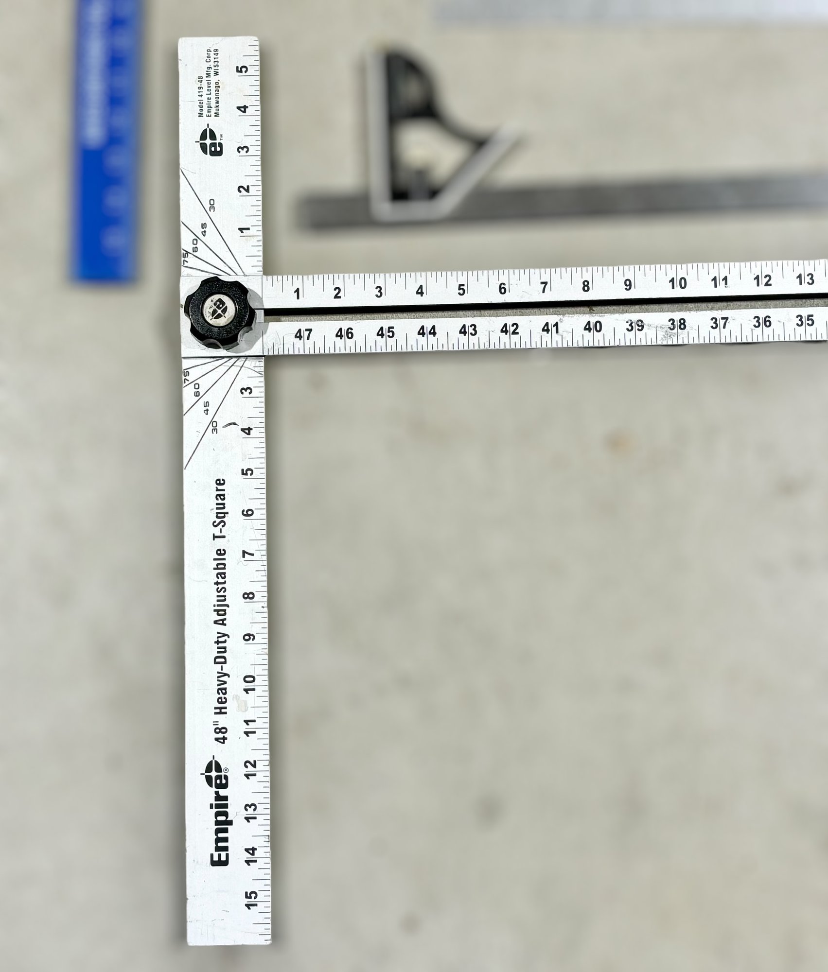 Assortment Of Rulers W/ Drywall T-squares, Right-angle Ruler, L Ruler ...