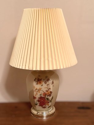 Beautiful Hand Painted Floral Table Lamp