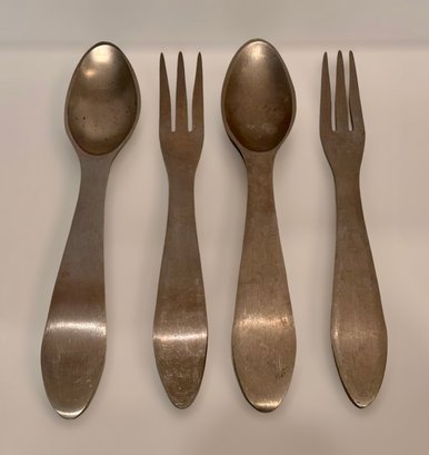 Pewter Serving Forks And Spoons