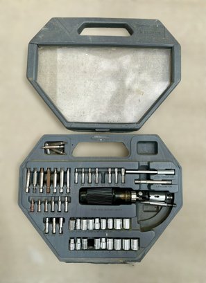 AllTrade Socket Tool Set & Grey Case W/ Flex Head Ratchet Driver