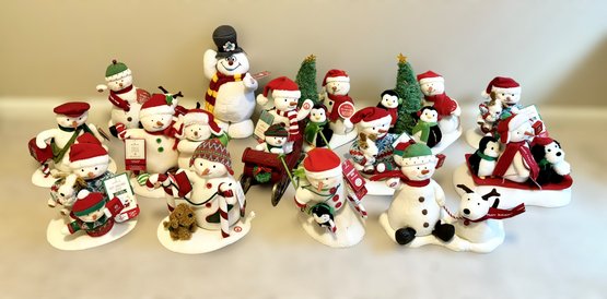 Great Assortment Of Musical Plush Tabletop Holiday Snowmen