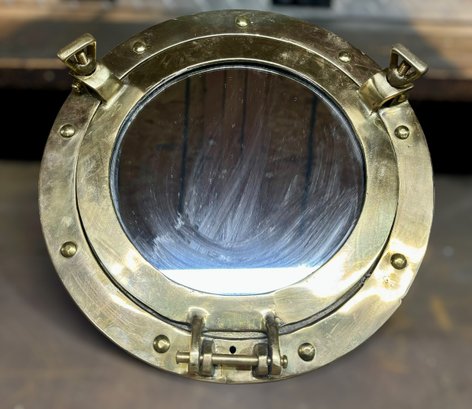 Wonderful Brass Small Round Porthole Mirror