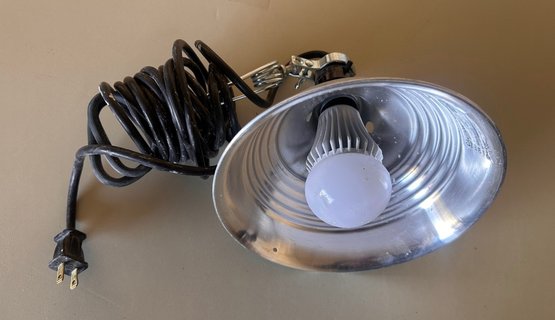 Clamp Aluminum Reflector Shade Lamp Light