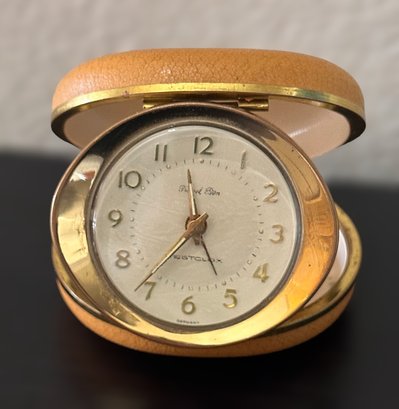 Vintage WestClox 'travel Ben' Clock And Hard Case