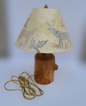 Rustic Mid Western Lamp With Decorative Lamp Shade