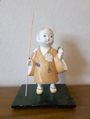 Vintage Japanese Ceramic Hakata Mimasu Doll