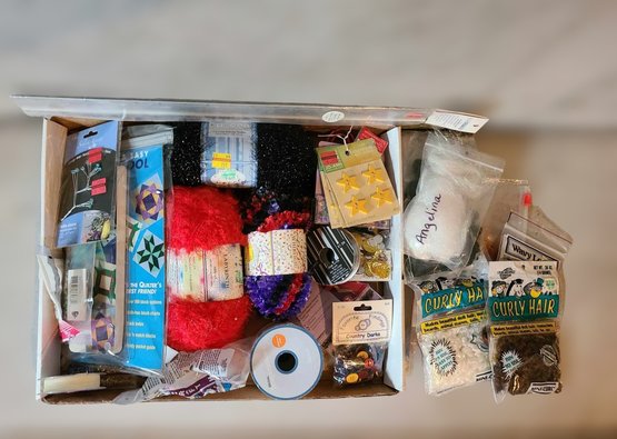 Amazing Collection Of Assorted Sewing Materials And Tools