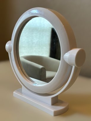 White Adjustable Vanity Mirror
