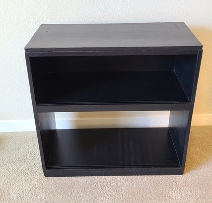 Modern Black Double Shelf Stand
