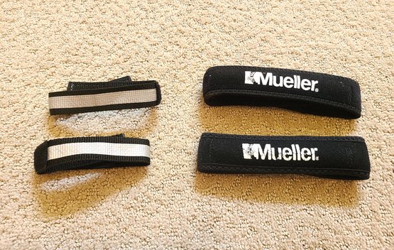 Mueller Infrapatellar Straps For Runners Knee Pain & Reflective Straps