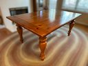 Beautiful Walnut Kitchen Table W/ 4 Chairs & Extension Leaves