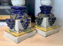 Extra Large Rare Grape Candle Holders Limitedly Made In Mexico