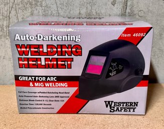 Unused Western Safety Auto-darkening Welding Helmet