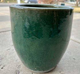 Beautiful Green Glaze Ceramic Planter